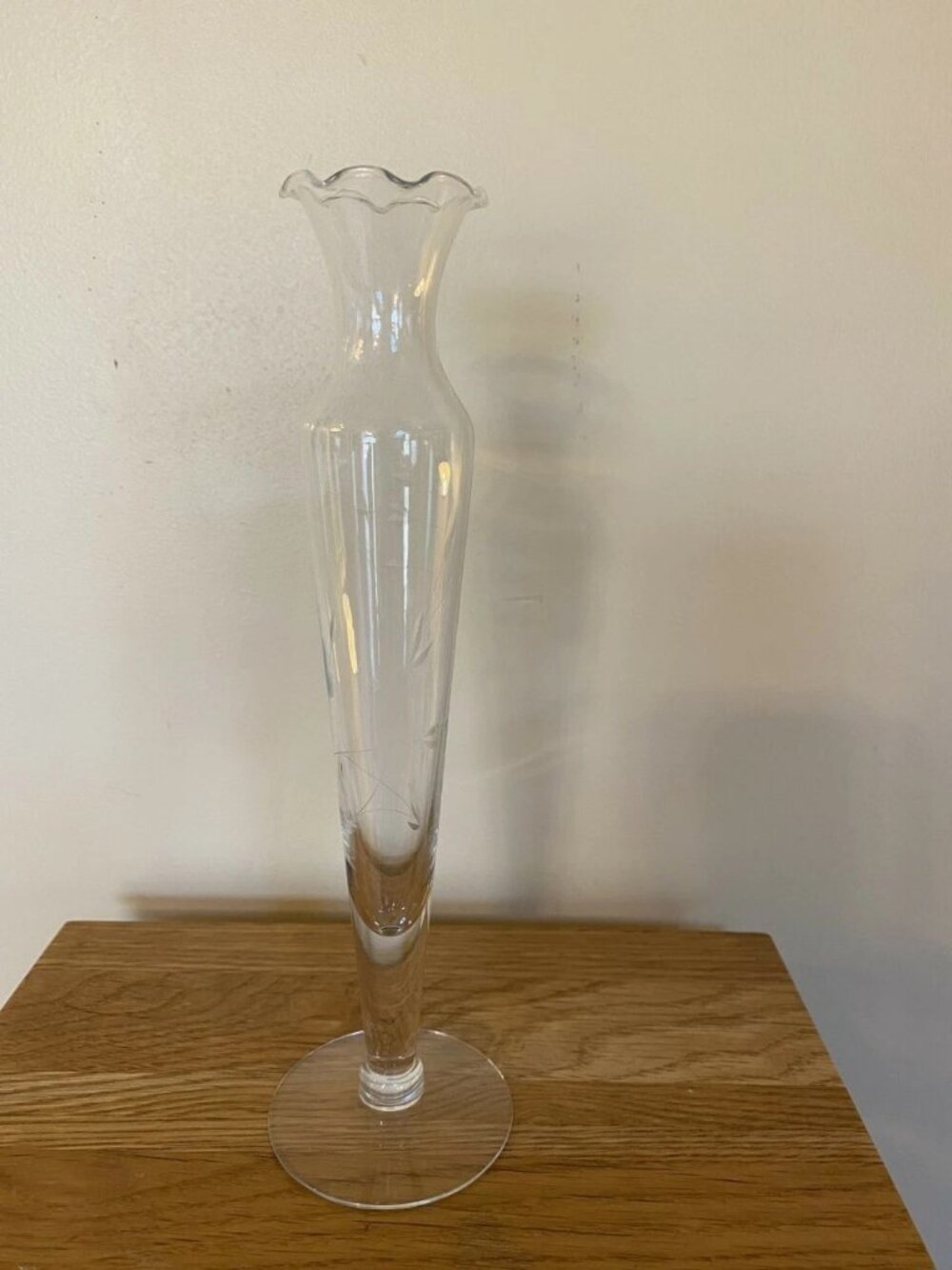 Princess House Clear Glass Vase